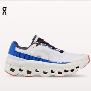 On cloudmonster running shoes